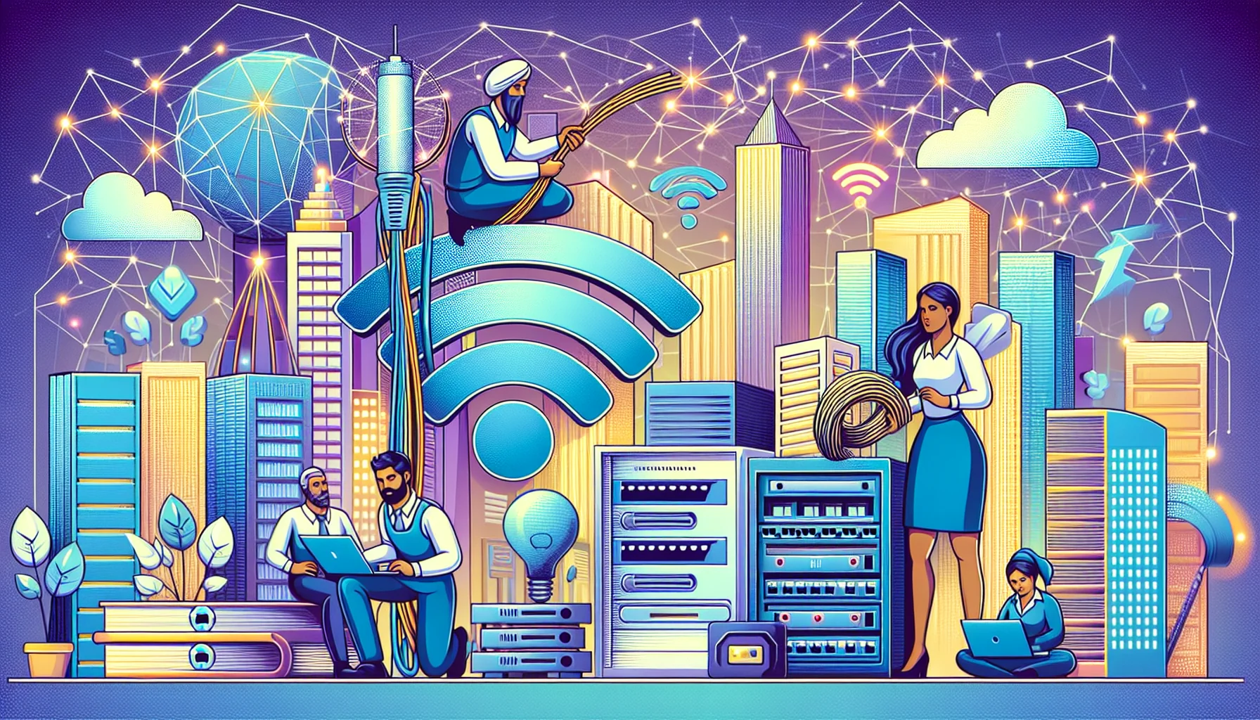 Использование искусственного интеллекта в управлении сетями интернет-провайдеров.